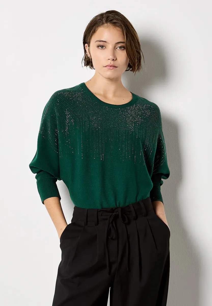 Strickpullover - green