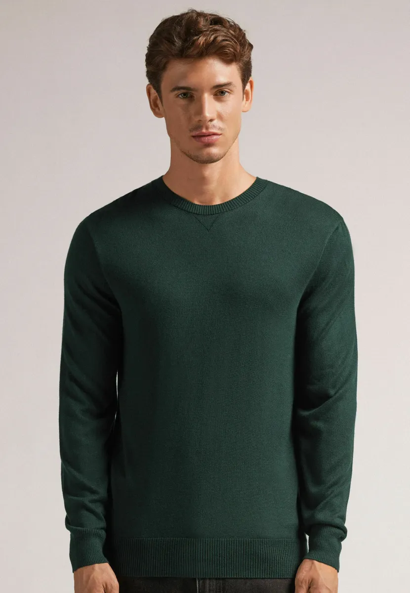Strickpullover - green
