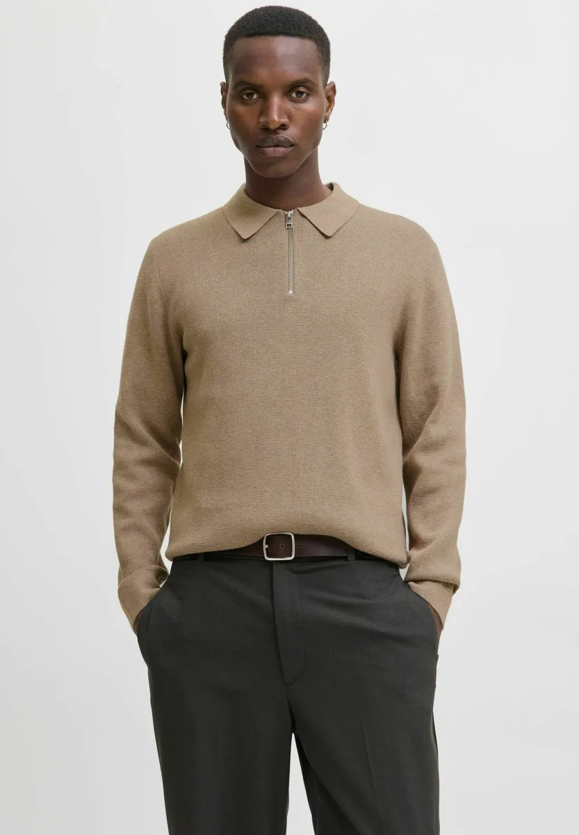 Strickpullover - greige