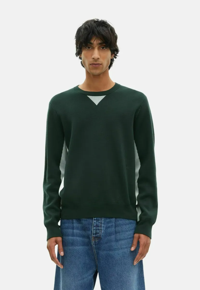 Strickpullover - grey green