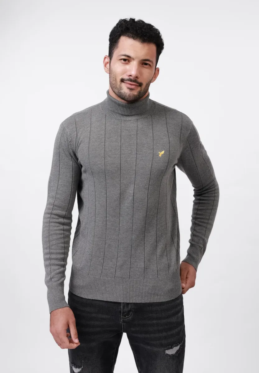 Strickpullover - grey melange