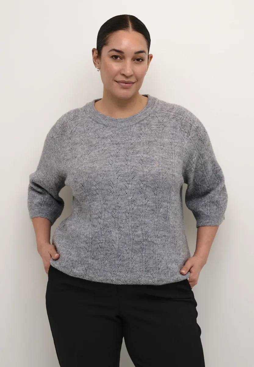 Strickpullover - grey melange