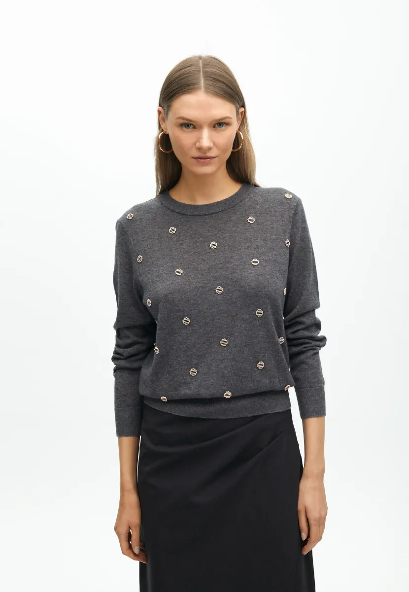 Strickpullover - grey
