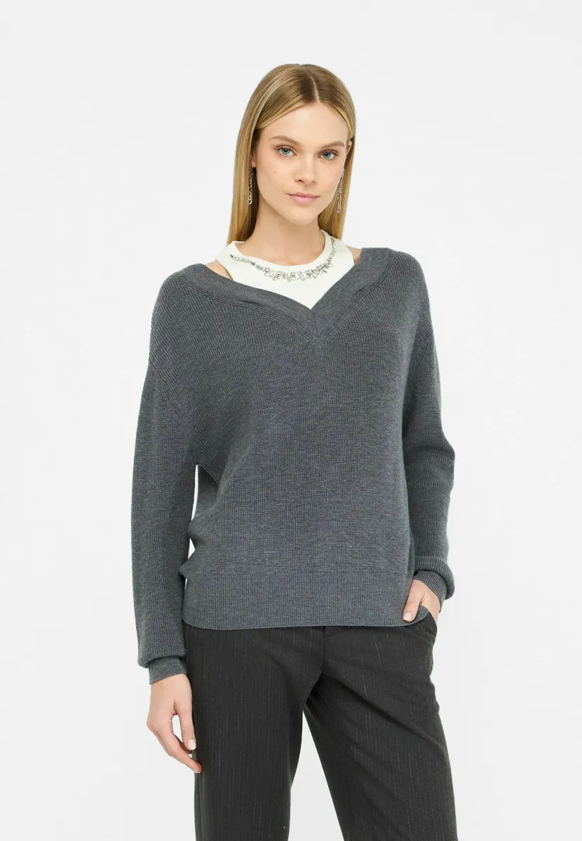 Strickpullover - grey