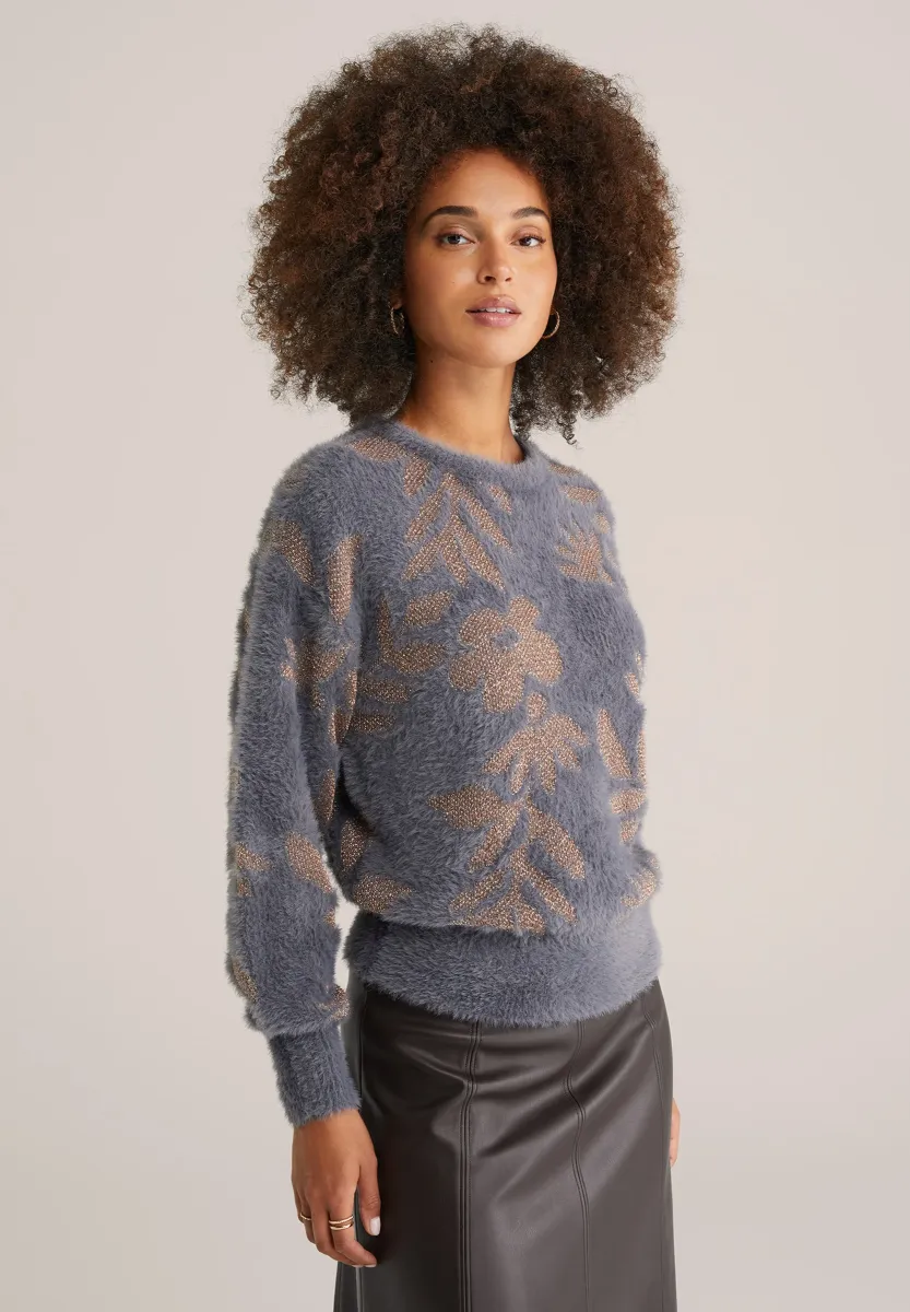 Strickpullover - greyish blue