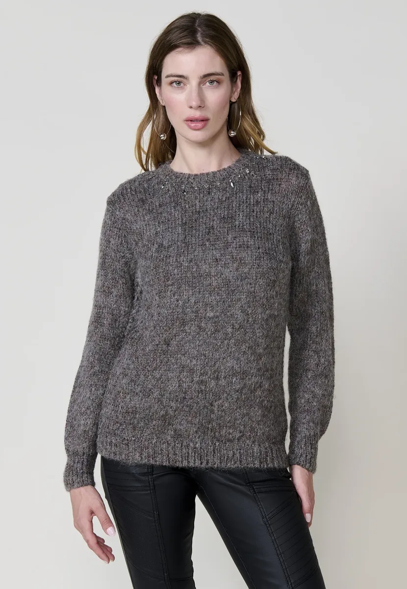 Strickpullover - gris grey