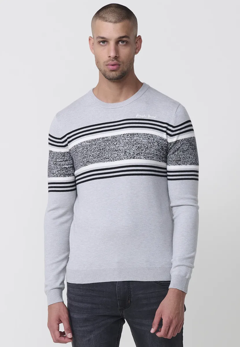 Strickpullover - gris grey