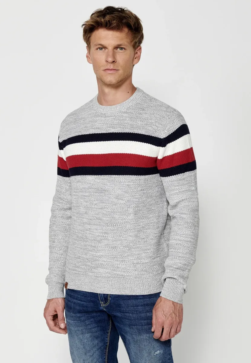 Strickpullover - gris