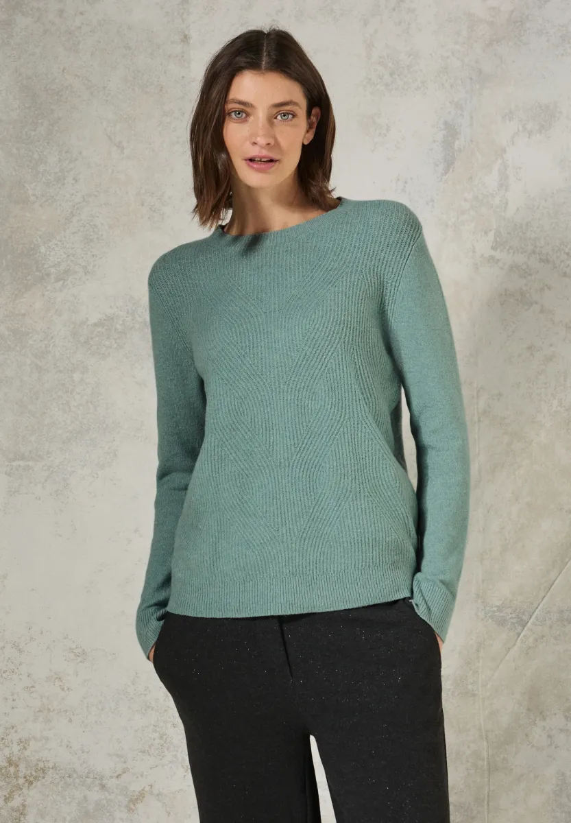 Strickpullover - grün