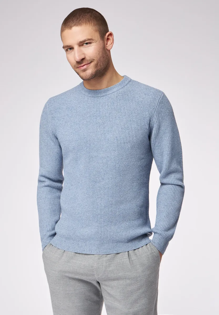 Strickpullover - hellblau