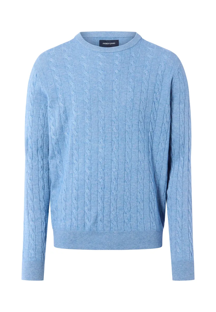 Strickpullover - hellblau