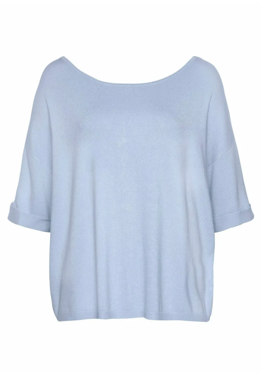 Strickpullover - hellblau