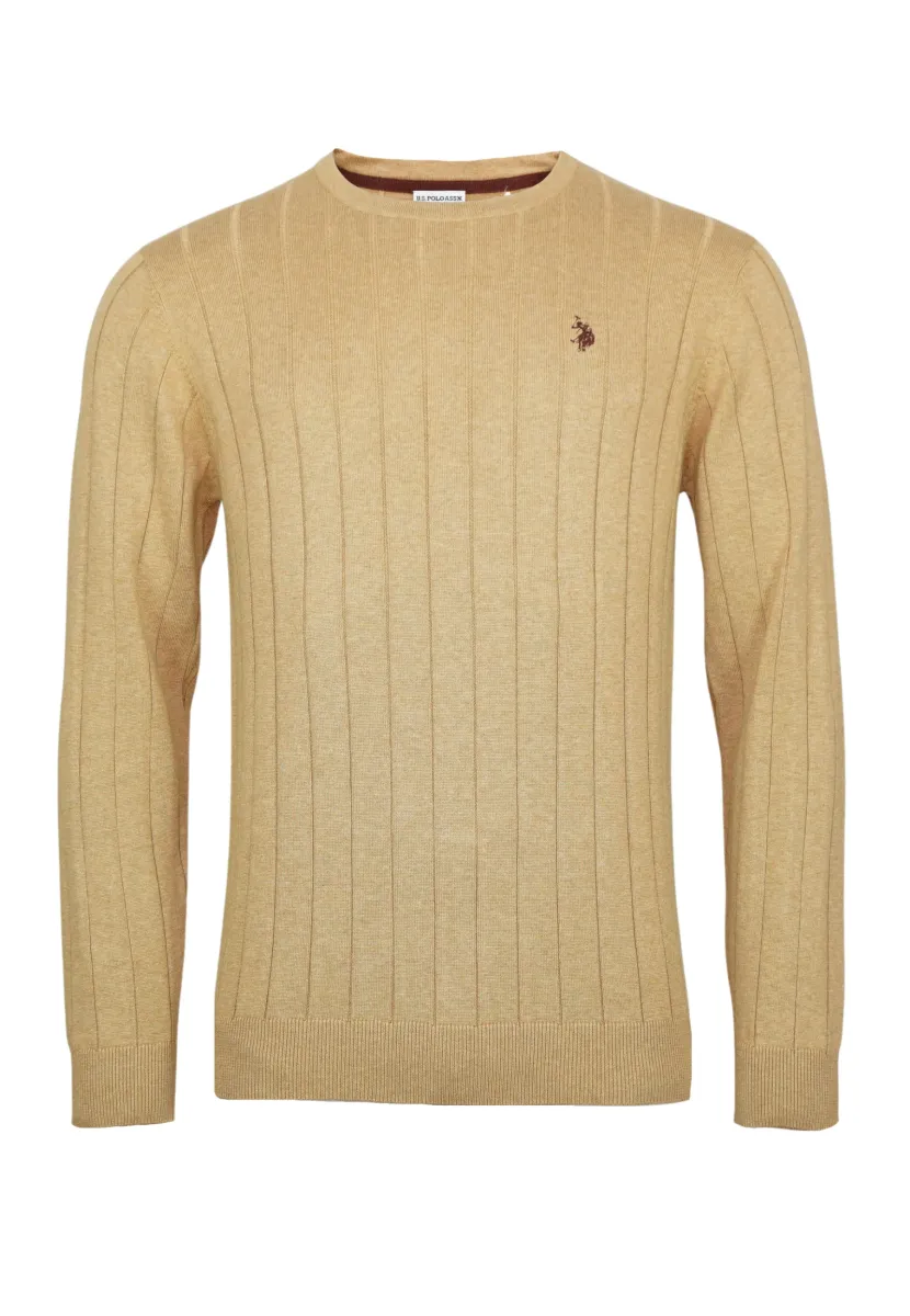 Strickpullover - hellbraun