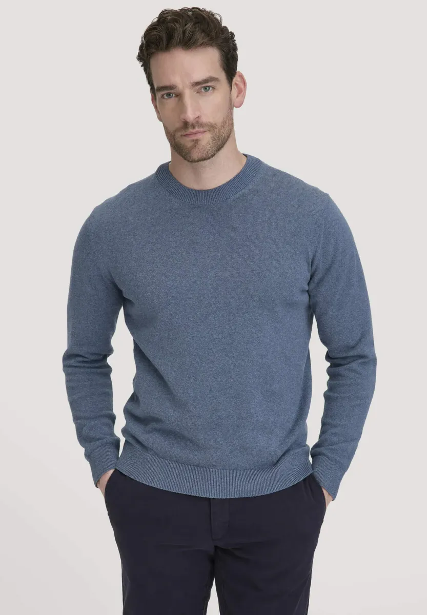 Strickpullover - helles jeansblau