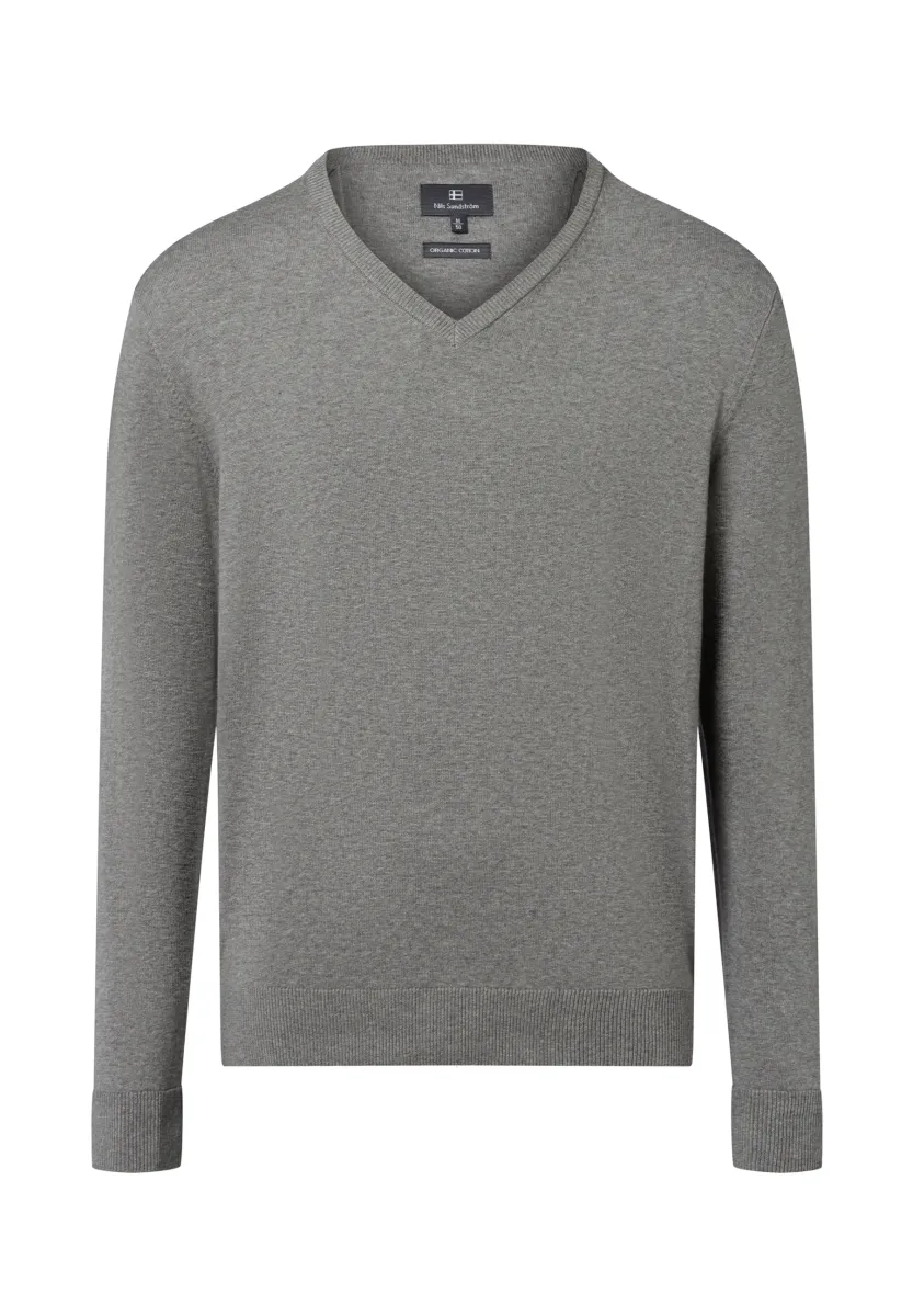 Strickpullover - hellgrau