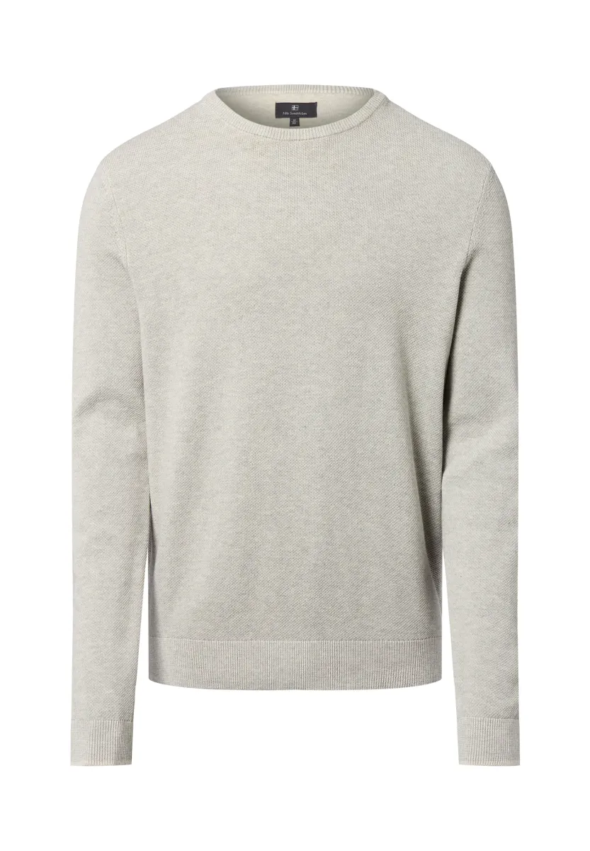 Strickpullover - hellgrau