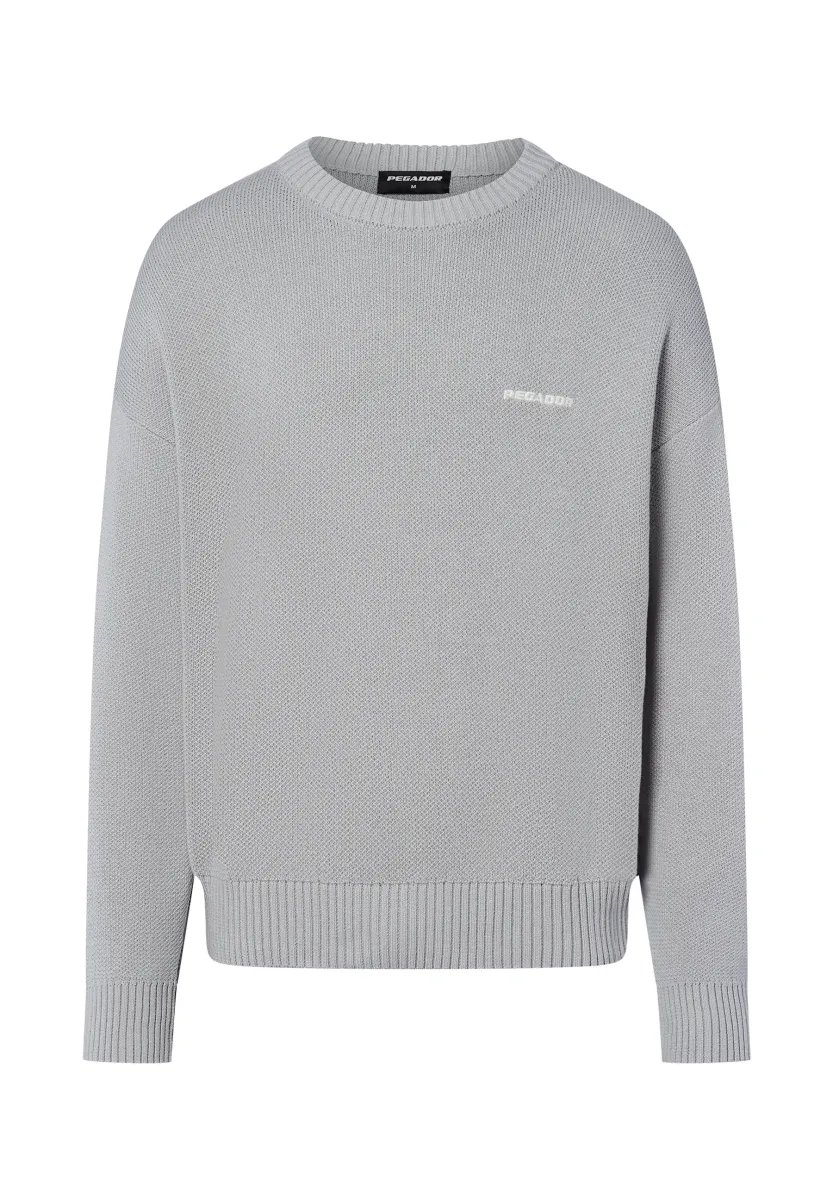 Strickpullover - hellgrau