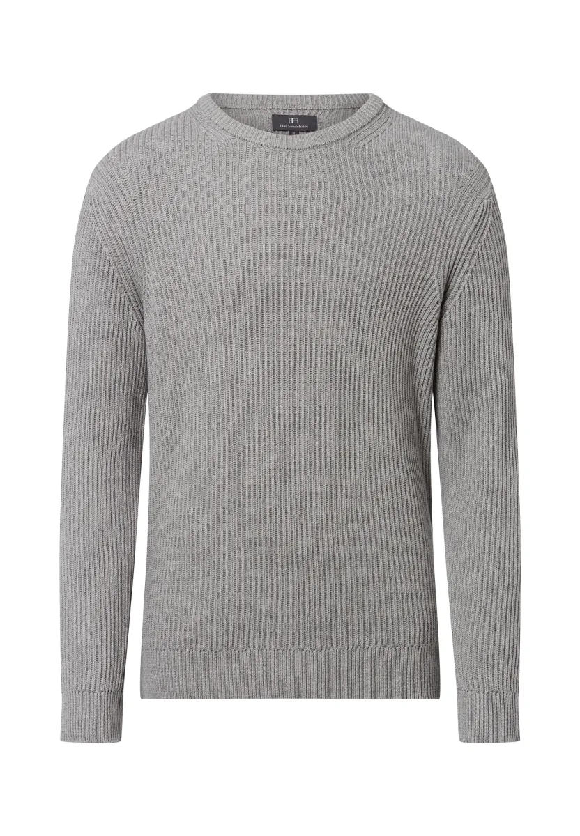 Strickpullover - hellgrau