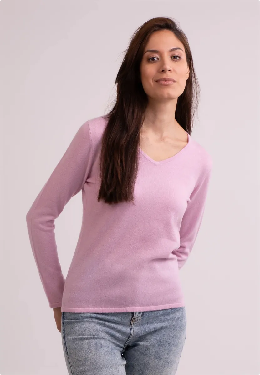 Strickpullover - hellrosa