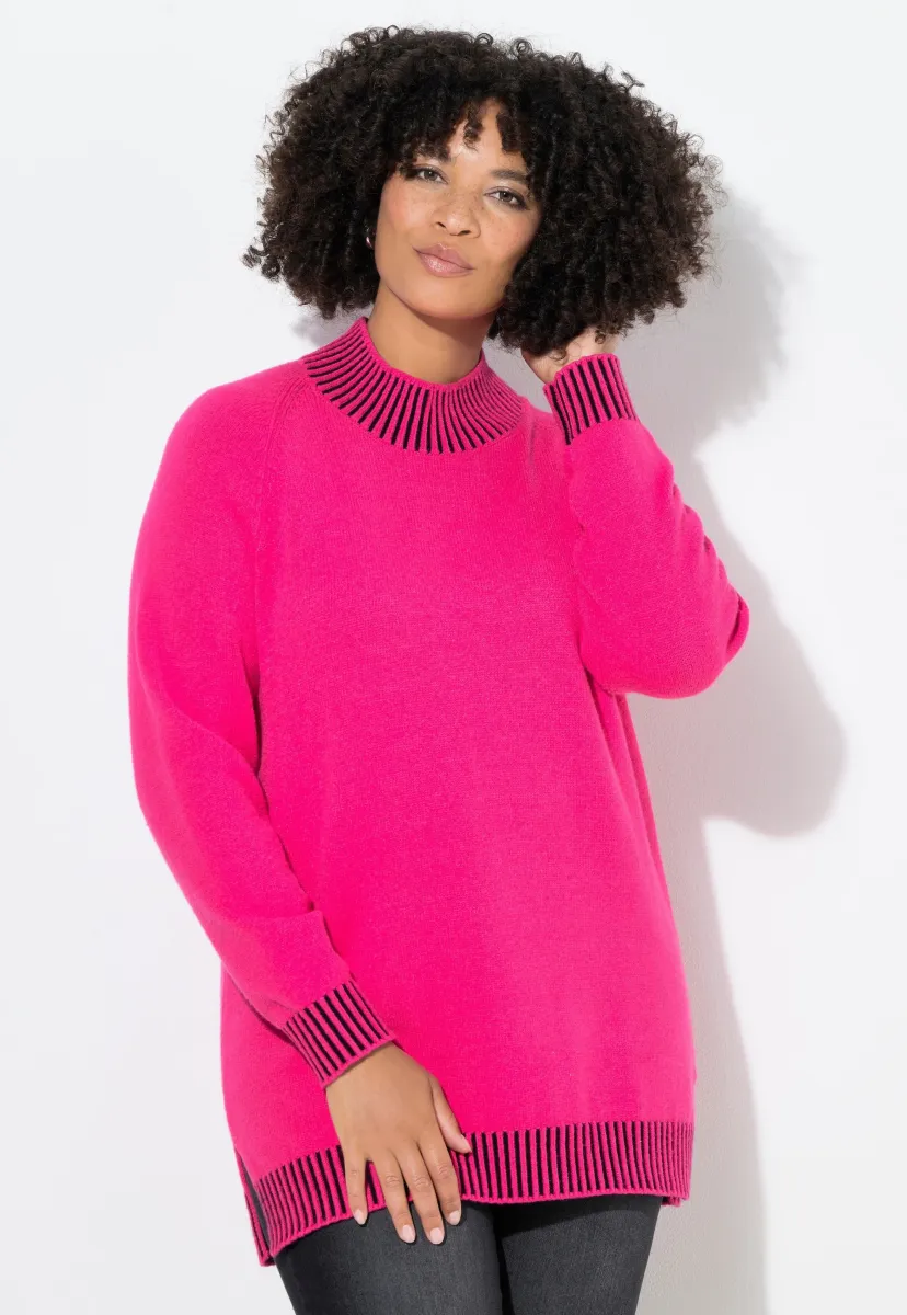 Strickpullover - hibiscus pink