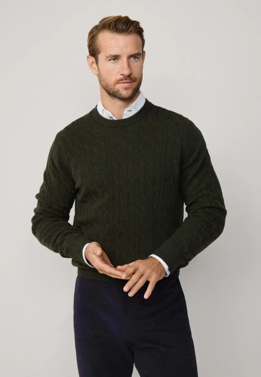 Strickpullover - hunter green