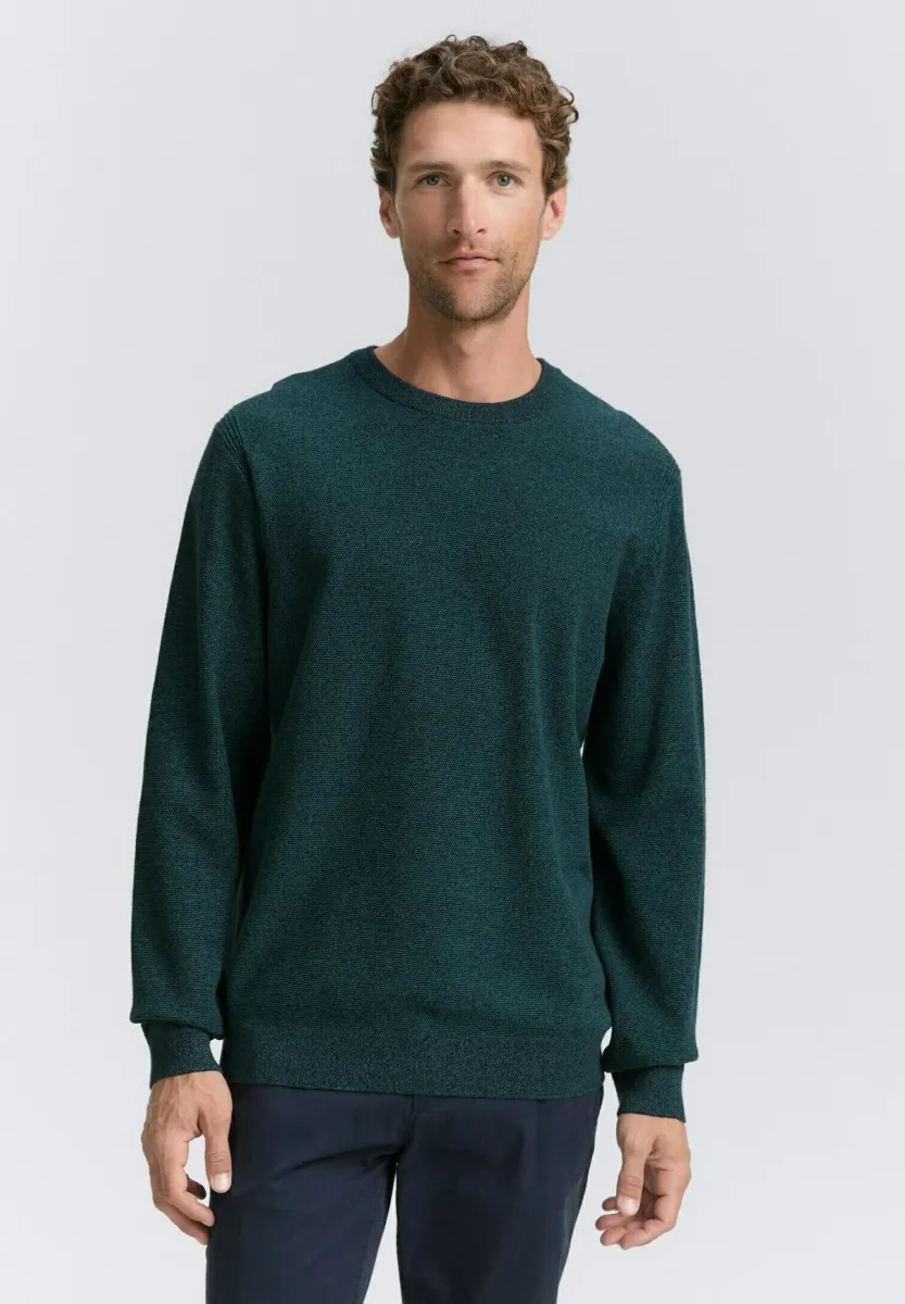 Strickpullover - jasper green/navy twotone