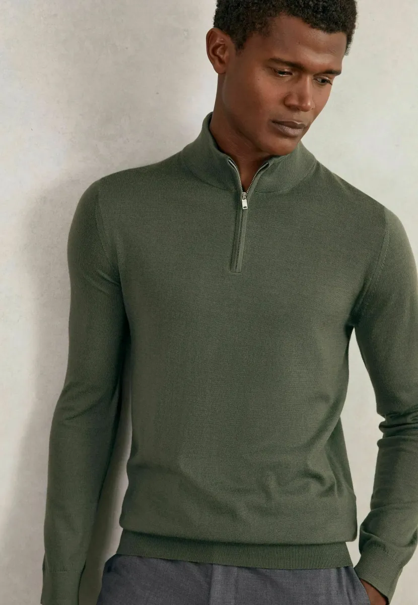 Strickpullover - kale green