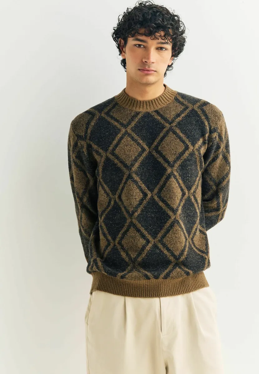Strickpullover - khaki green