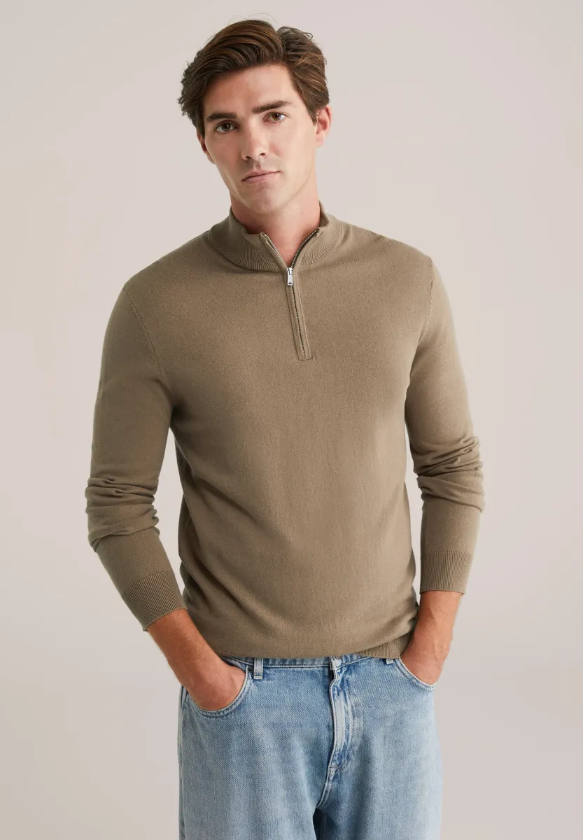Strickpullover - khaki