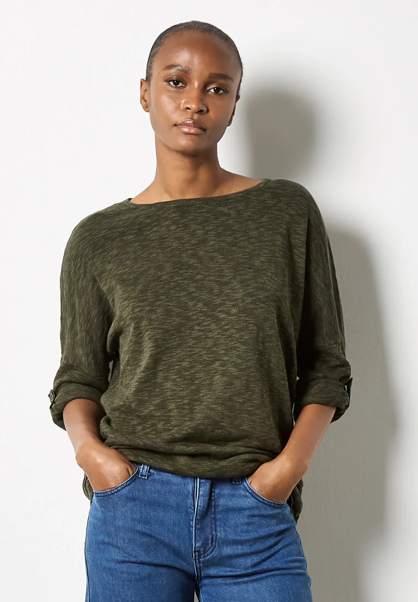 Strickpullover - khaki