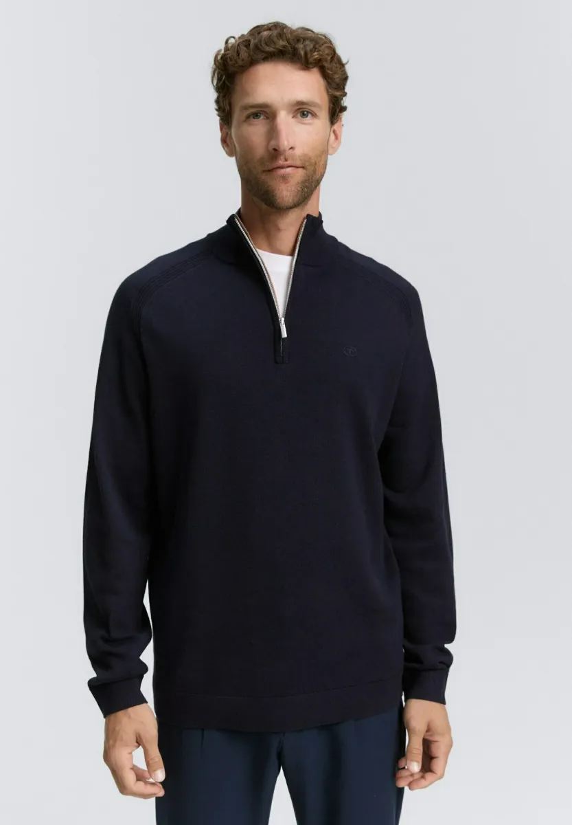 Strickpullover - knitted navy melange