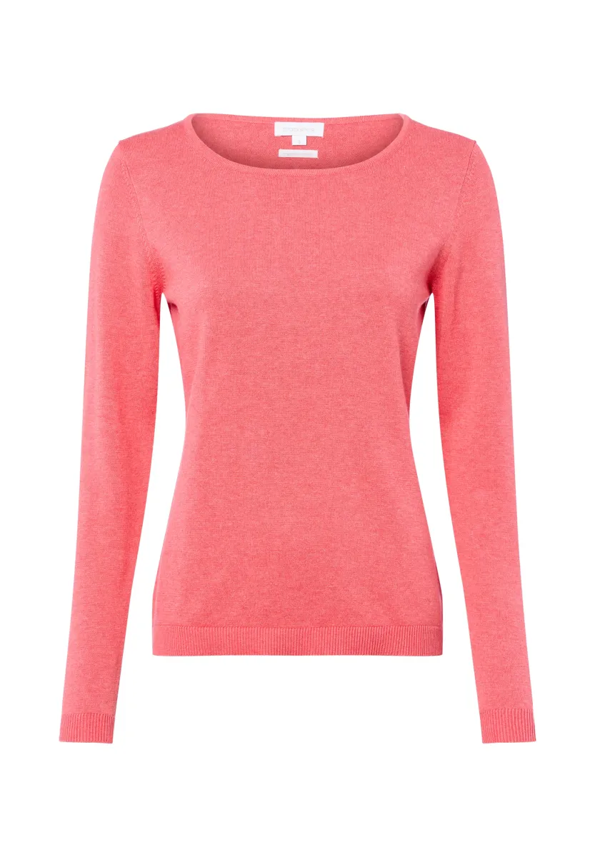 Strickpullover - koralle