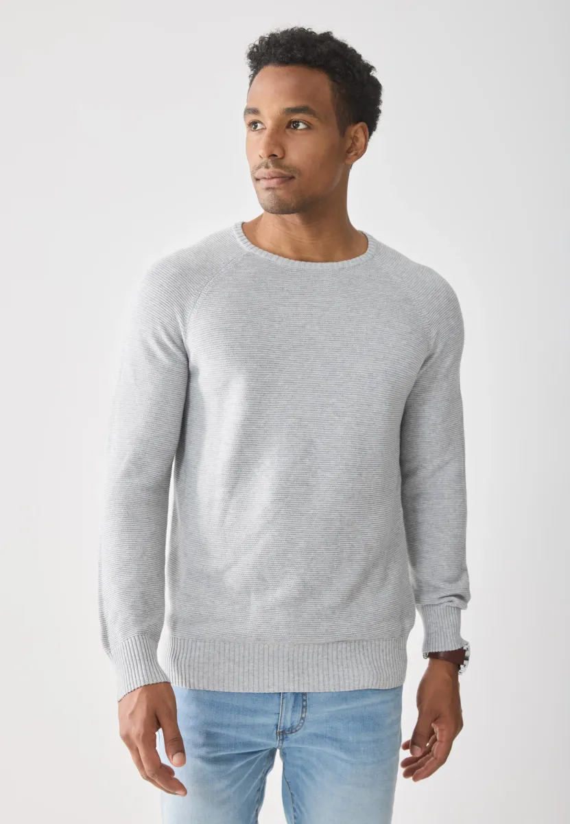 Strickpullover - ligh grey melange