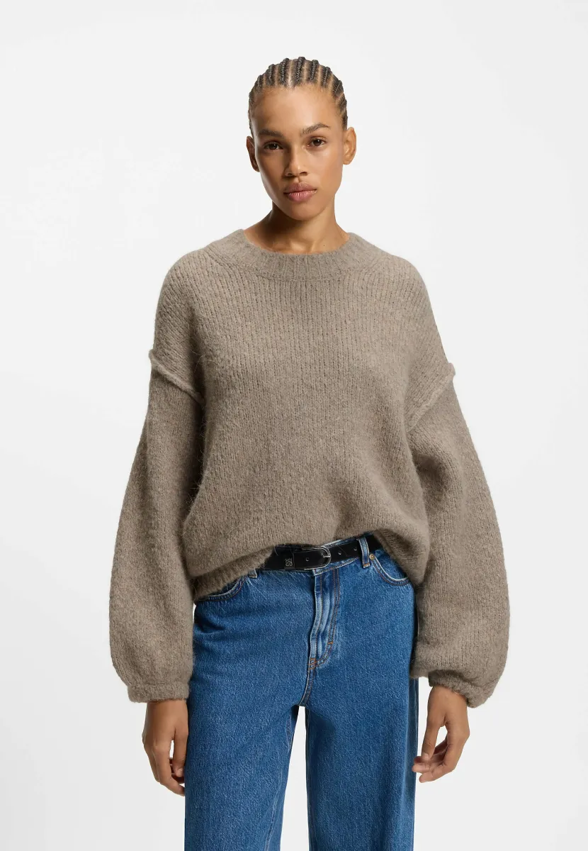 Strickpullover - light beige three