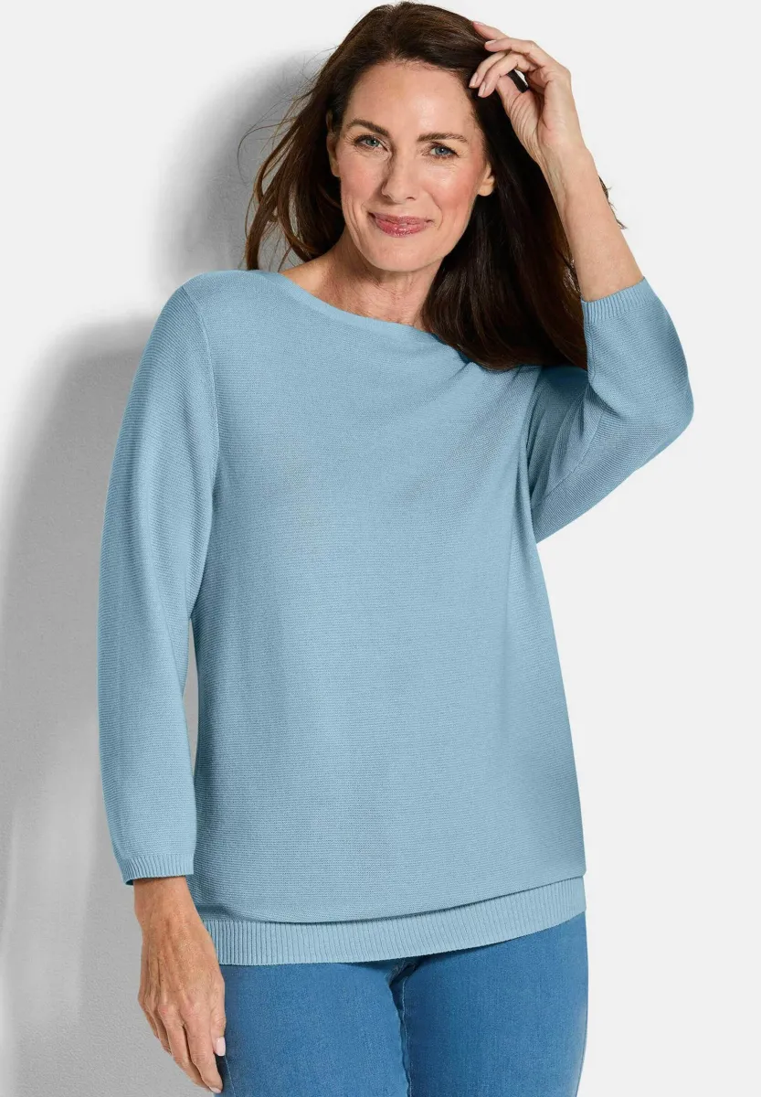 Strickpullover - light blue