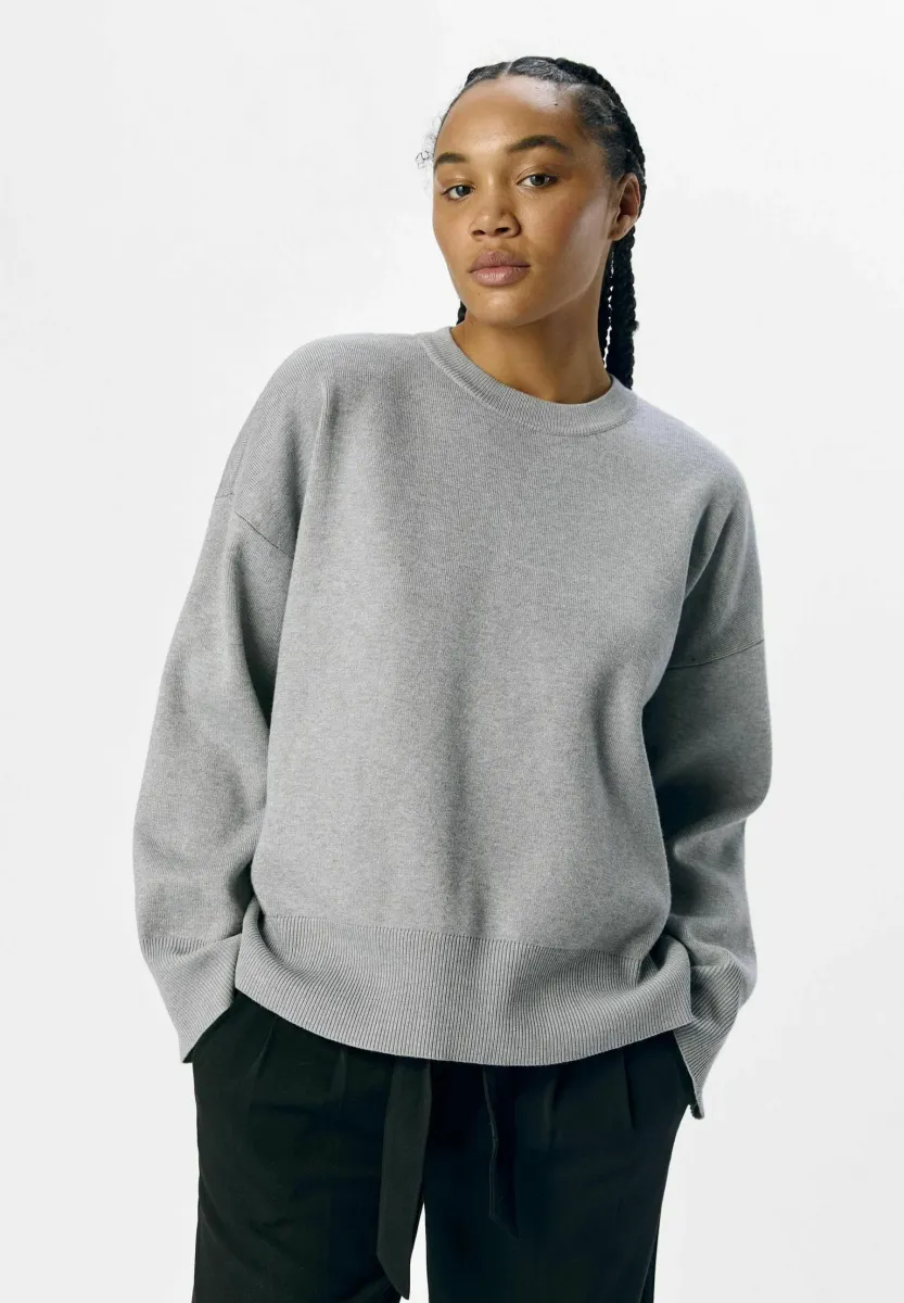 Strickpullover - light grey melange