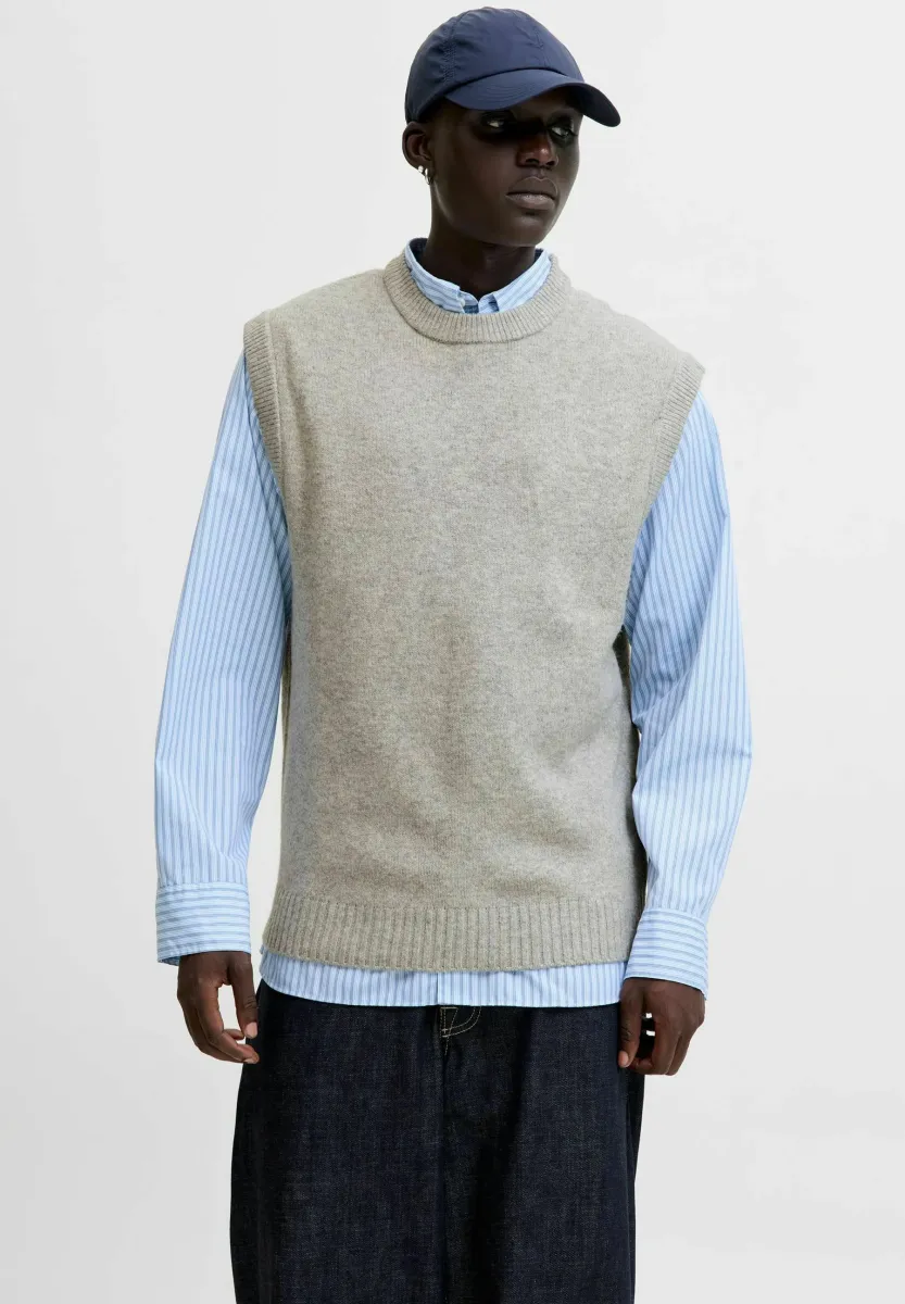 Strickpullover - light grey melange