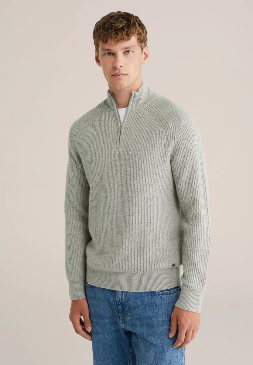 Strickpullover - light grey