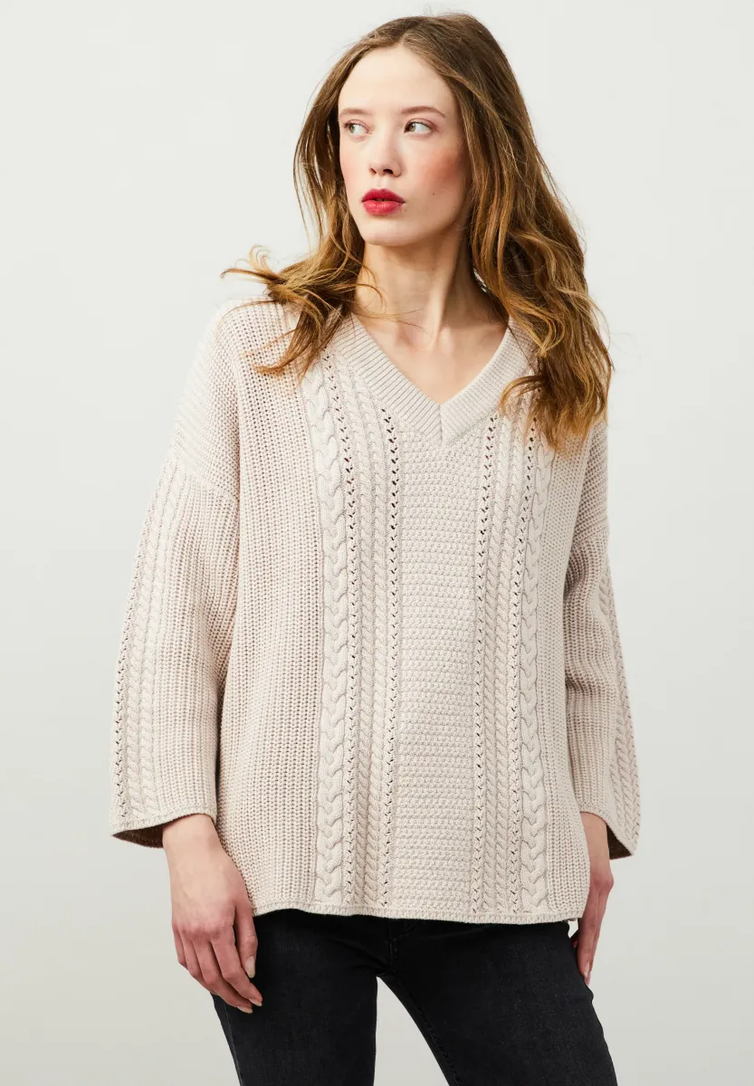 Strickpullover - light porcelain
