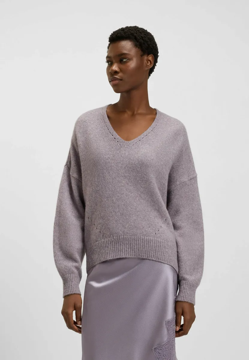 Strickpullover - light purple four
