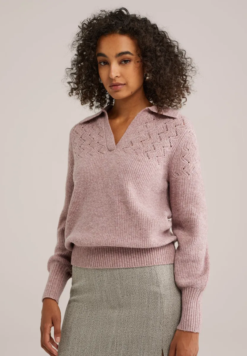 Strickpullover - light purple