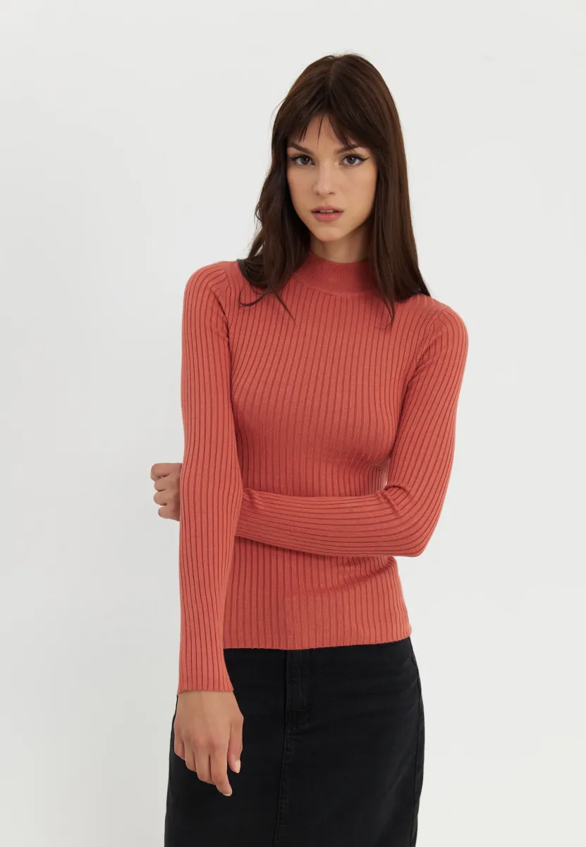 Strickpullover - light red
