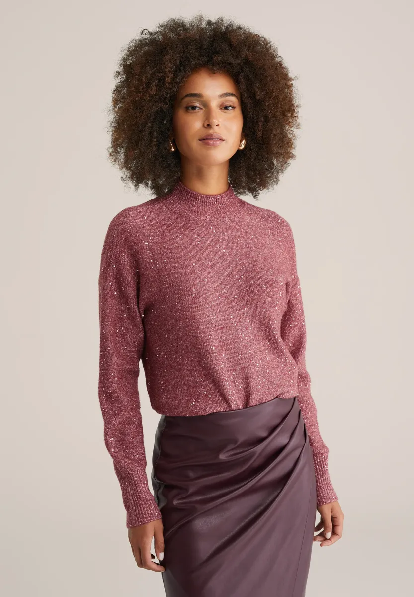Strickpullover - light red