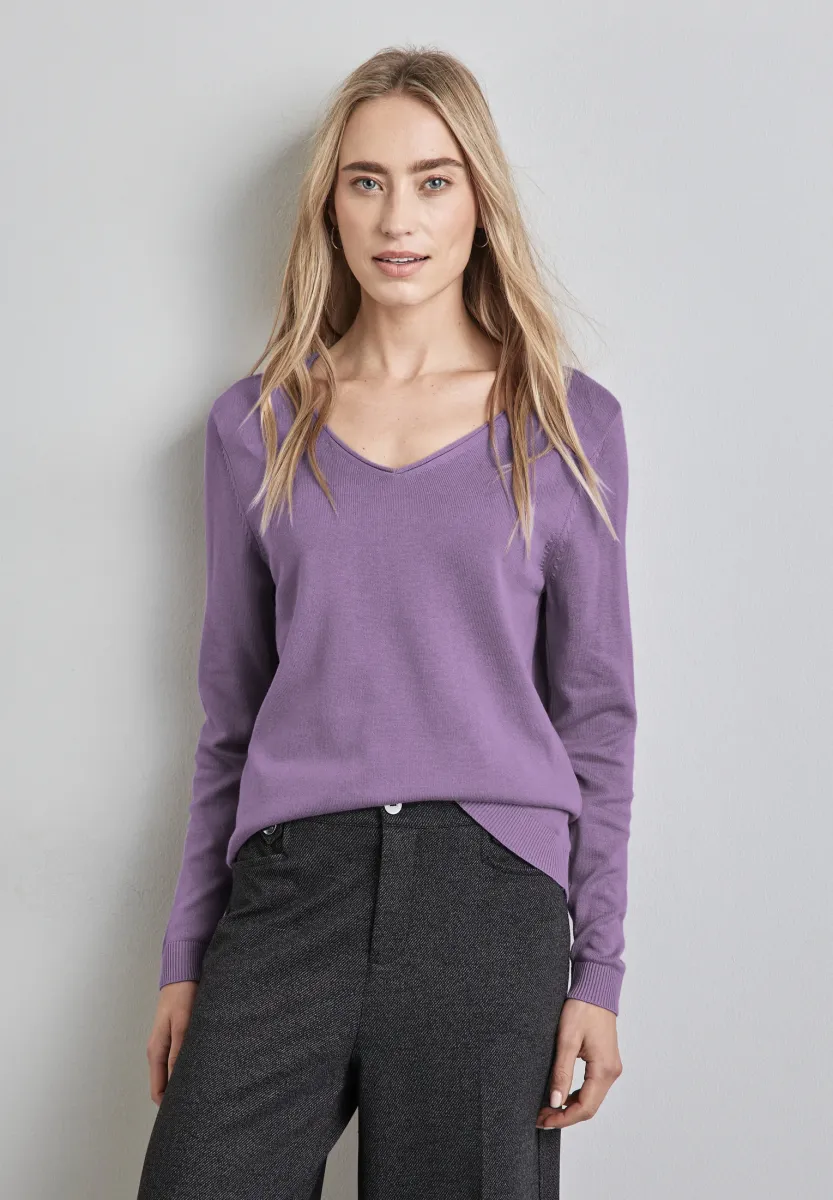 Strickpullover - lila