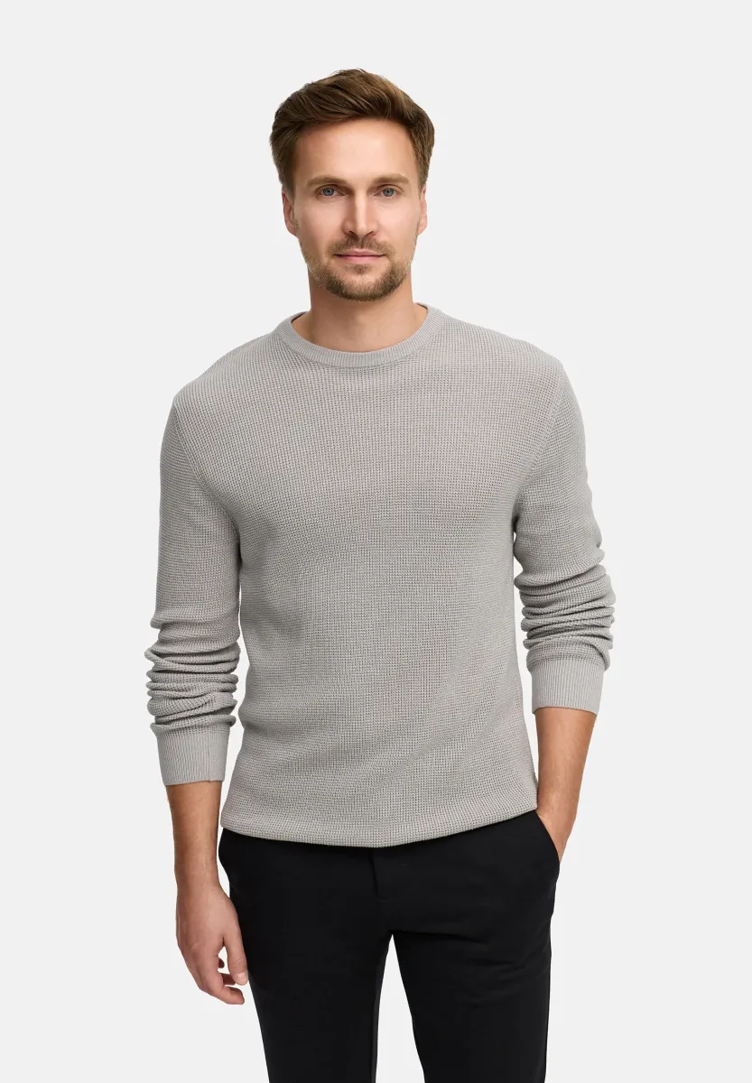 Strickpullover - lt grey mix