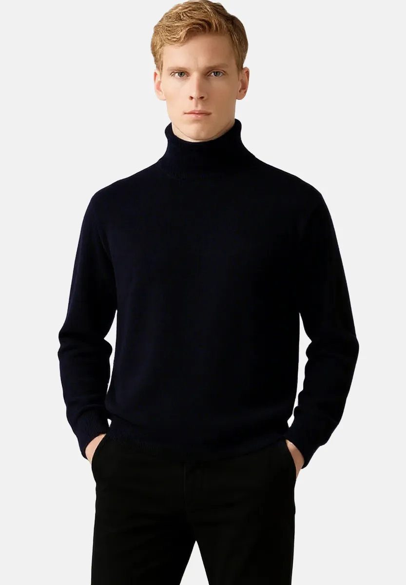 Strickpullover - marine blau