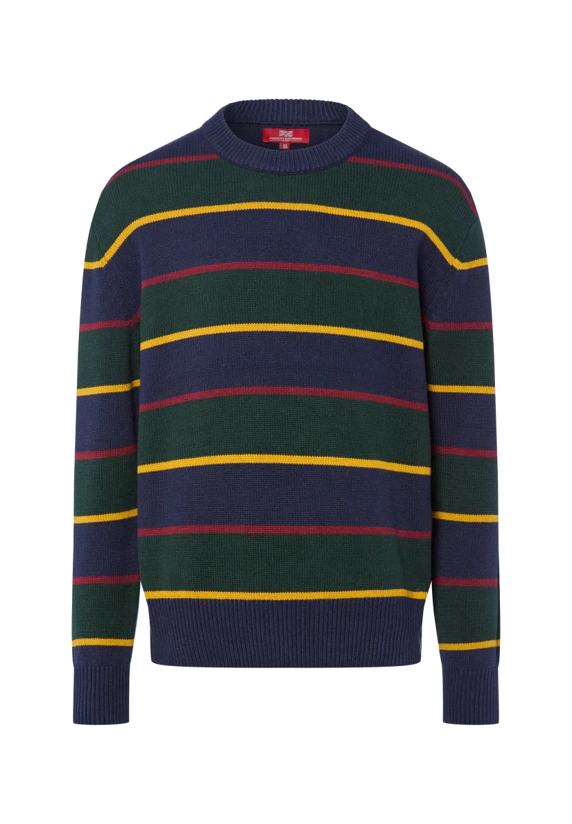 Strickpullover - marine tanne
