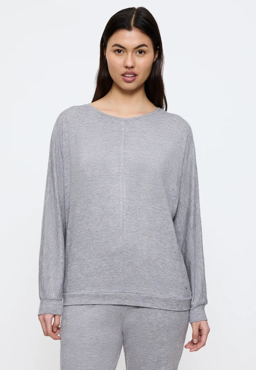 Strickpullover - medium grey melange