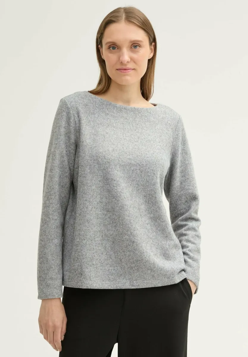 Strickpullover - medium silver grey melange