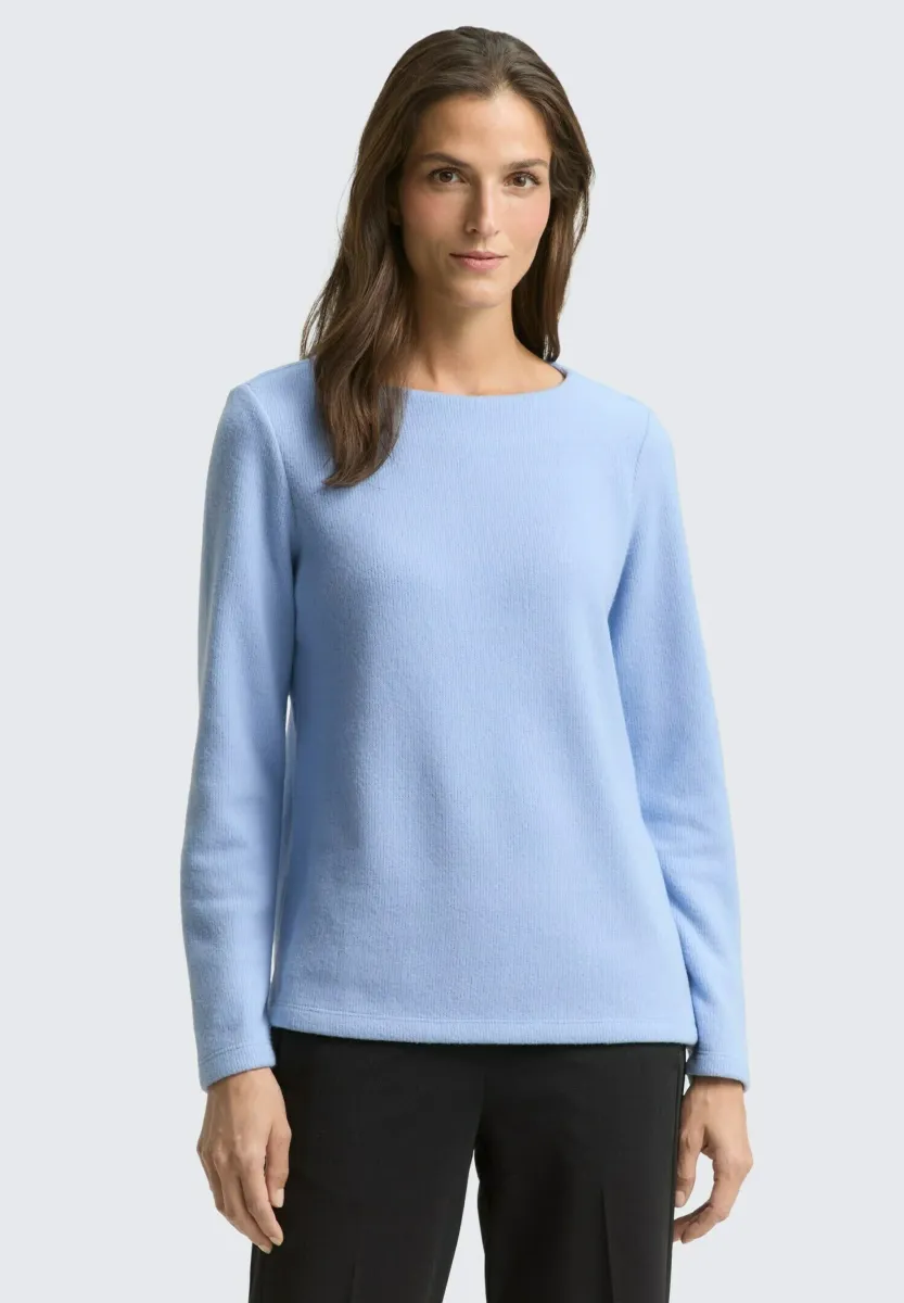 Strickpullover - mid blue melange